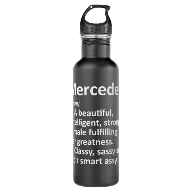 MERCEDES Definition Personalised Name Funny Christ 710 Ml Water Bottle (Front)