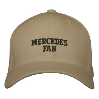 MERCEDES FAN EMBROIDERED HAT