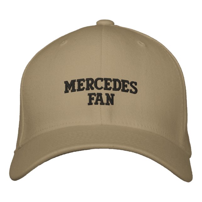 MERCEDES FAN EMBROIDERED HAT (Front)