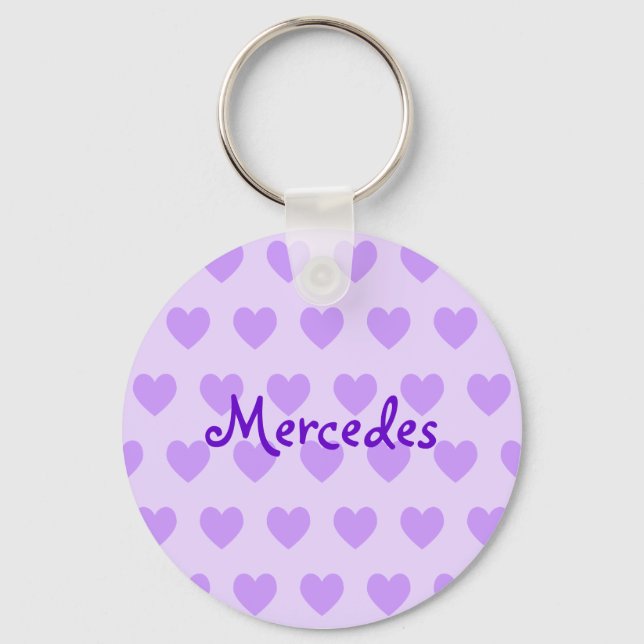Mercedes in Purple Key Ring (Front)