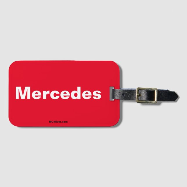 Mercedes Luggage Tag (Front Horizontal)