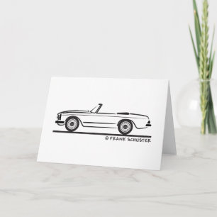 Mercedes SL Pagode Pagoda Kabrio Card