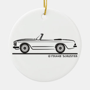 Mercedes SL Pagode Pagoda Kabrio Ceramic Tree Decoration