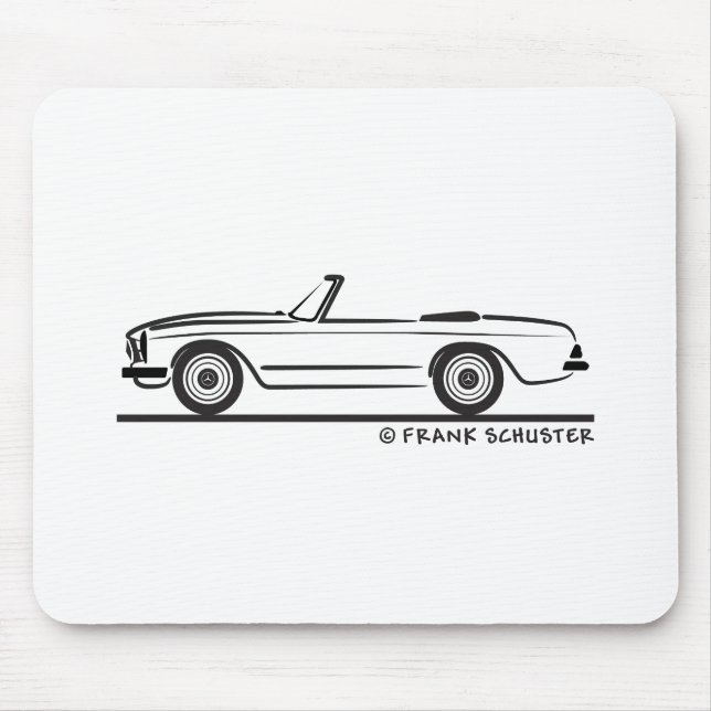 Mercedes SL Pagode Pagoda Kabrio Mouse Mat (Front)
