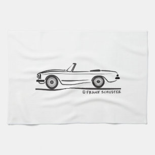 Mercedes SL Pagode Pagoda Kabrio Tea Towel