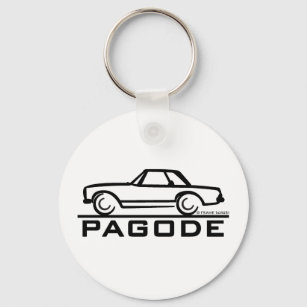 Mercedes SL Pagode with Script Key Ring