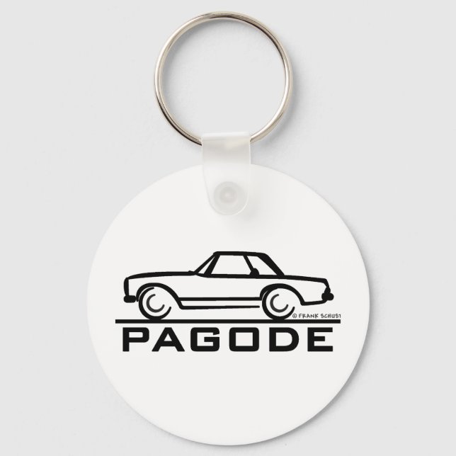 Mercedes SL Pagode with Script Key Ring (Front)