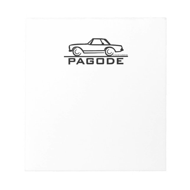 Mercedes SL Pagode with Script Notepad (Front)
