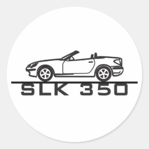Mercedes SLK 350 Classic Round Sticker