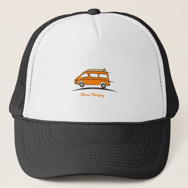 Mercedes Sprinter Gone Surfing Trucker Hat (Front)