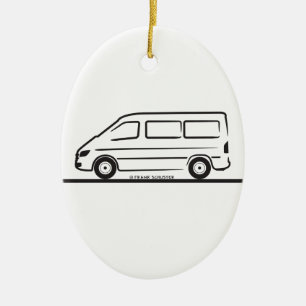 Mercedes Sprinter Short Wheelbase Ceramic Tree Decoration