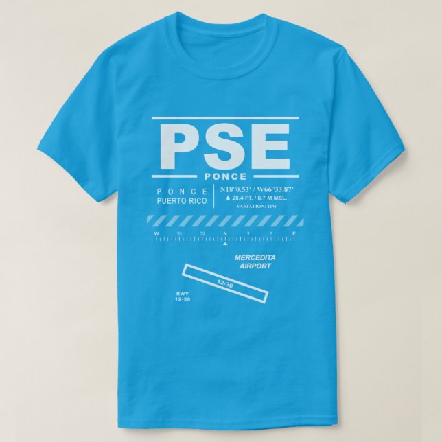 Mercedita Airport PSE T-Shirt (Design Front)