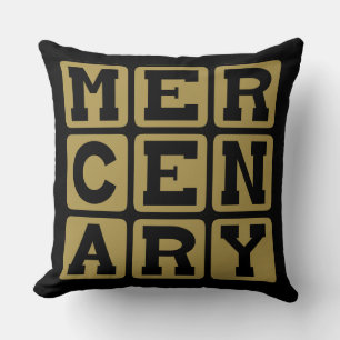 Mercenary, Muscle for Hire Cushion