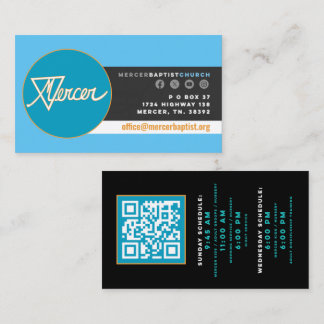 Mercer Baptist Church Business Card
