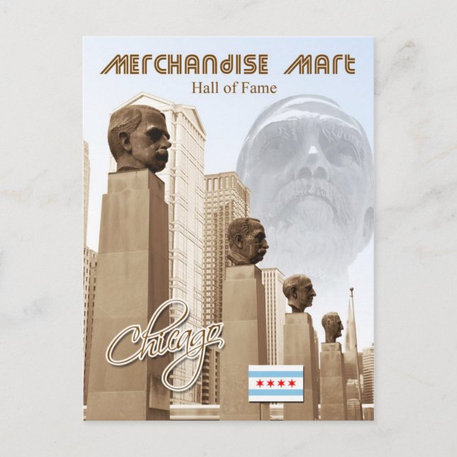 Merchandise Mart Hall of Fame, Chicago, Illinois Postcard (Front)
