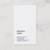 Merchandise Photographer - Chic Elegant Photo Business Card (Back)
