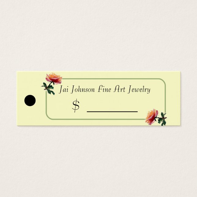 Merchandise Price Tags (Roses) (Front)