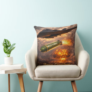 Merchant and mega cumber double sided throw pillow