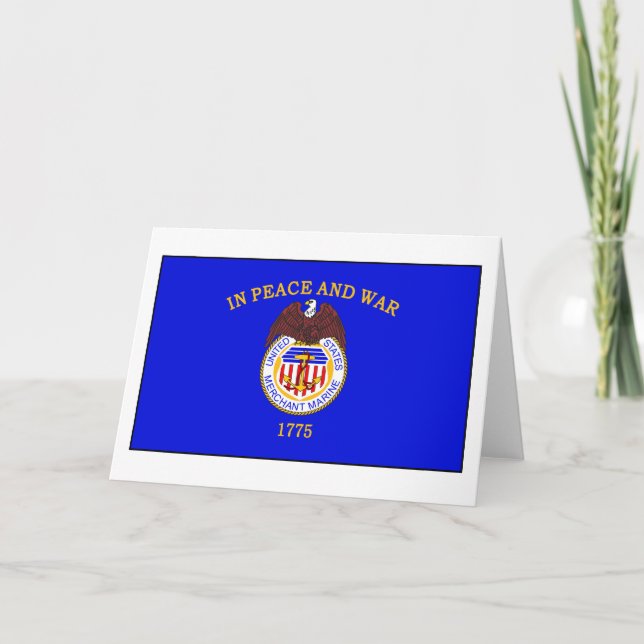 Merchant Marine Flag Card (Front)