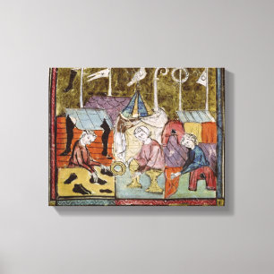 Merchants at the Lendit Fair near St. Denis Canvas Print