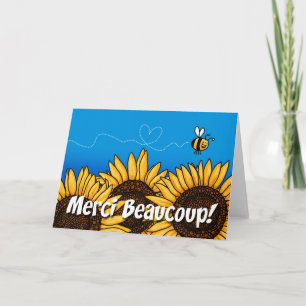 merci beaucoup! (French Thank you card) Card