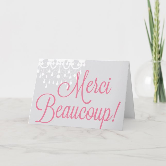 Merci Beaucoup! Greeting / Thank You Card (Front)