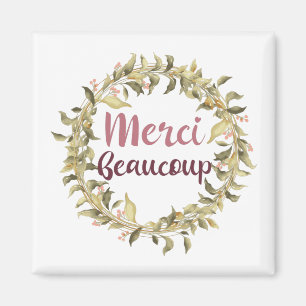 Merci Beaucoup Thank You French Magnet