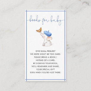 Merci French Bebe Blue Boy Books For Baby Enclosure Card