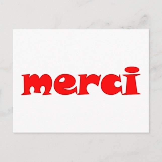 merci postcard (Front)