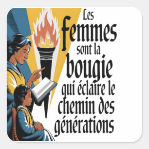 Merci pour tonne grand dévouement square sticker