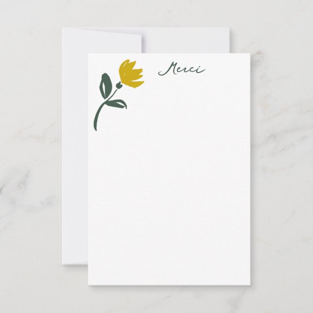 Merci Thank You Note Card (Front)