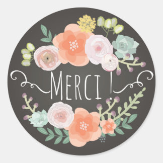 Merci! Thank You Sticker