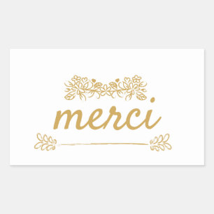 Merci Thank you Sticker