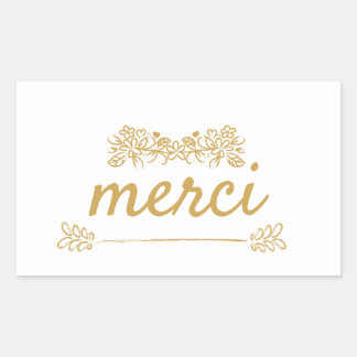 Merci Thank you Sticker