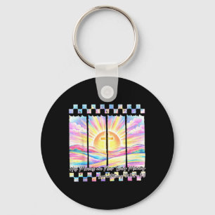 Mercies are New Christian Bible Verse Jesus Cross Key Ring