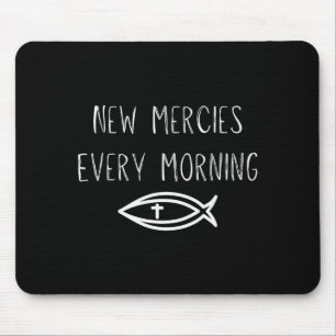 Mercies Jesus Christian Prayers Mens Womens Mouse Mat
