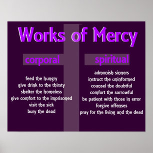Merciful Works Christian Poster