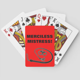 MERCILESS MISTRESS! PLAYING CARDS