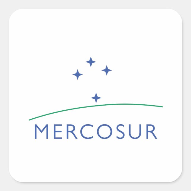 Mercosur Square Sticker (Front)