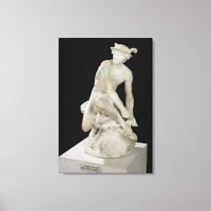 Mercury Attaching his Winged Sandals, 1744 Canvas Print