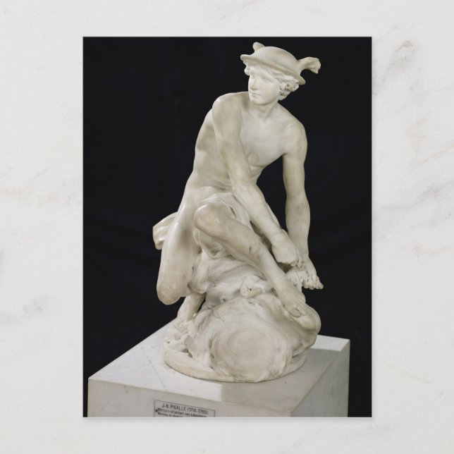 Mercury Attaching his Winged Sandals, 1744 Postcard (Front)