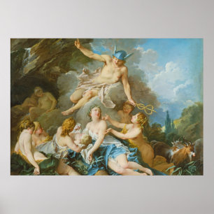 Mercury confiding the infant Baccus to the Nymphs Poster
