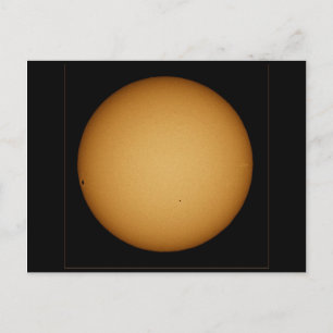 Mercury in transit across the sun postcard