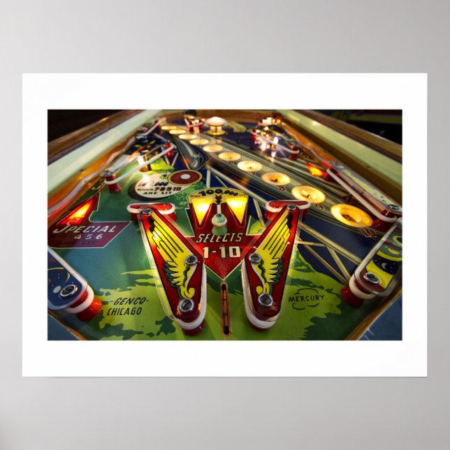 Mercury pinball poster (Front)