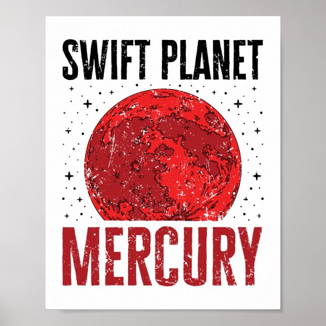 Mercury Planet Nickname Swift Planet Astronomy Sta Poster (Front)