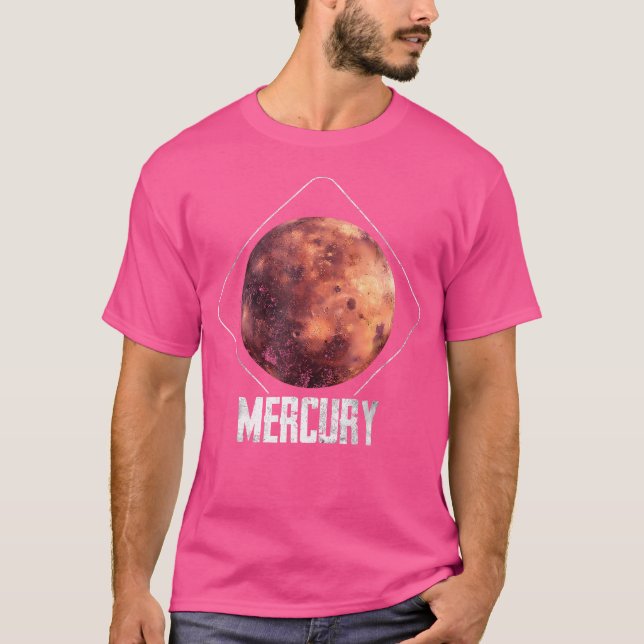 Mercury Planet Solar System Astronomy T-Shirt (Front)