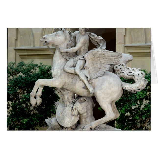 Mercury riding Pegasus (Front Horizontal)