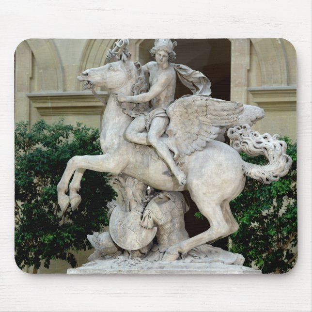 Mercury riding Pegasus Mouse Mat (Front)