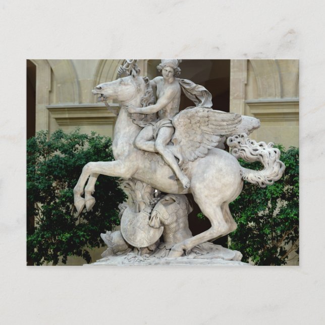 Mercury riding Pegasus Postcard (Front)