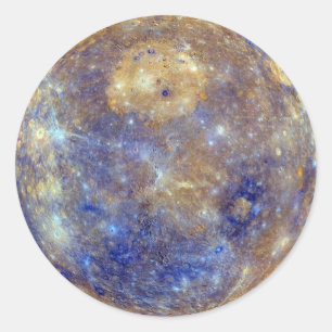 Mercury the Planet. Paradiso Classic Round Sticker